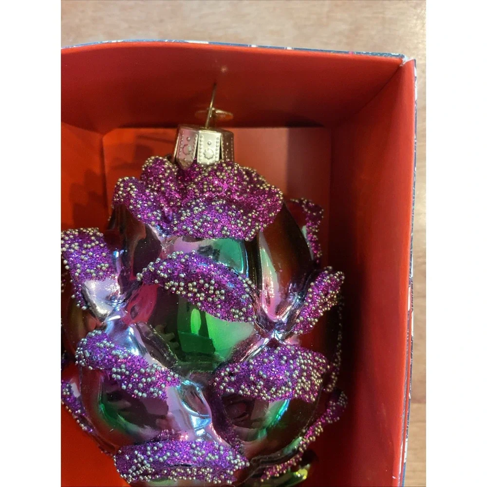 NEW John Derian X Target 2025 Glass Artichoke Ornament NEW‎ IN BOX